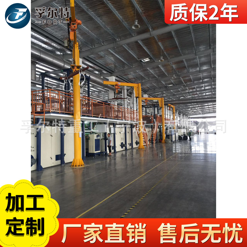 厂家出售优质大量供应热销款小型简易柱式1T电动旋转悬臂吊