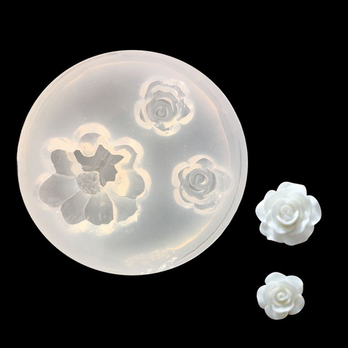Mirror DIY crystal glue mold UV glue flower romantic rose daisy flower handmade pendant hairpin decoration