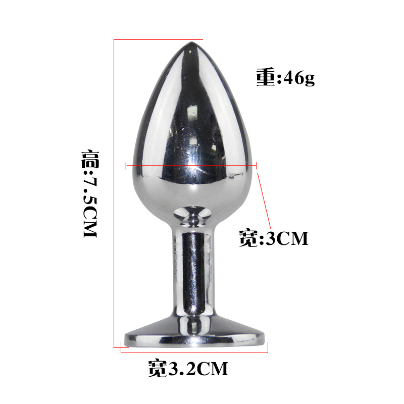 Enchufe anal de la cola del perro femenino juguete alternativo zorro cola metal anal plug masturbación adulto sexy SM toy