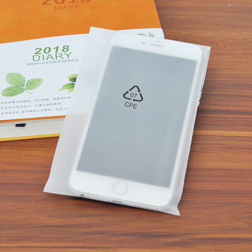 Wholesale CPE frosted flat pocket translucent mobile phone case self-adhesive plastic bag mobile phone accessories cpe bag