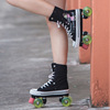 Polyurethane flashing roller skates