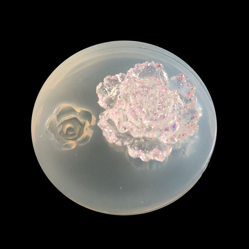 Mirror DIY crystal glue mold UV glue flower romantic rose daisy flower handmade pendant hairpin decoration