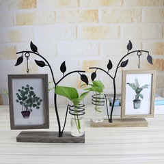 New features 531 6-inch hanging double-sided photo frame with hydroponics, creative personalized decorative table crafts ornaments