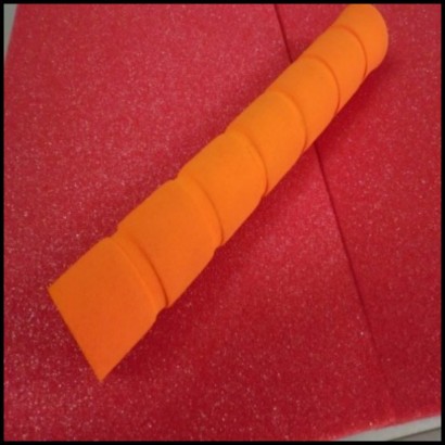 双色凹凸状登山杖海绵套管 环保橡胶NBR手把套加工NBR健身器材管