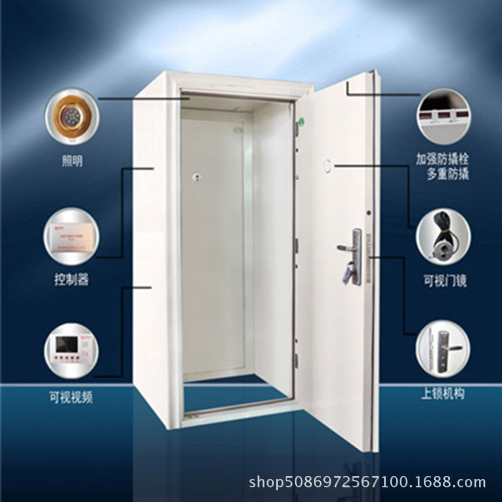 联动门 不锈钢联动门 二道门不锈钢加厚防盗门