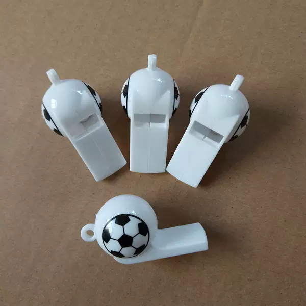 Plastic White New Material Football Whistle Whistle