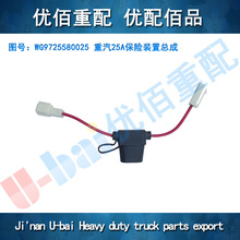WG9725580025重汽 HOWO斯太尔金王子豪卡25A保险装置总成配件出口
