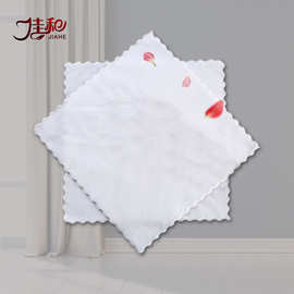 超细纤维白色小方巾25*25酒店餐巾一次性小毛巾手帕航空巾