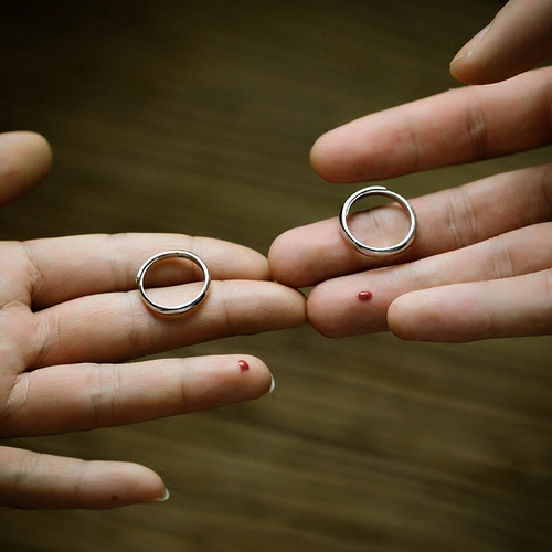 S925 silver glossy inner and outer arc ring, girls' jewelry, Japanese and Korean men's simple couple's ring, student pair, trendy people