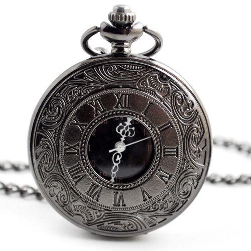 Boshiya quartz pocket watch wholesale pastoral style retro Roman hollow pocket watch men's and women's clothing accessories quartz watch
