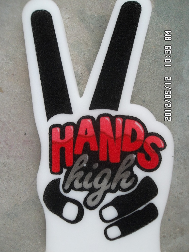 供应海绵手掌 助威手掌 海绵手套 渐变色印刷手掌