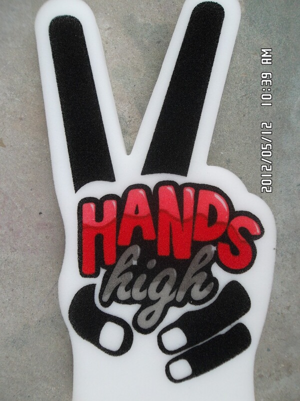 Supply sponge Palm cheer Palm sponge gloves gradient printing Palm