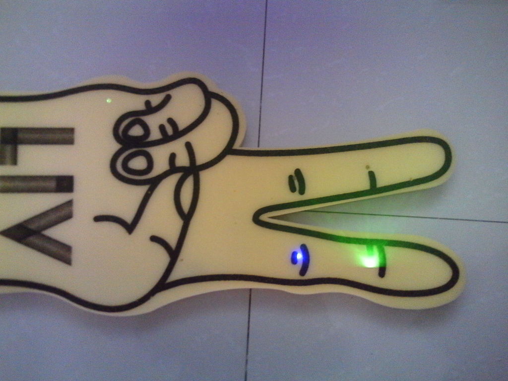 LED发光海绵手掌