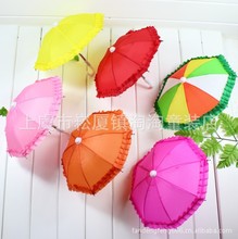 优价供应儿童纯色花边玩具伞 可爱装饰伞 精美迷你伞