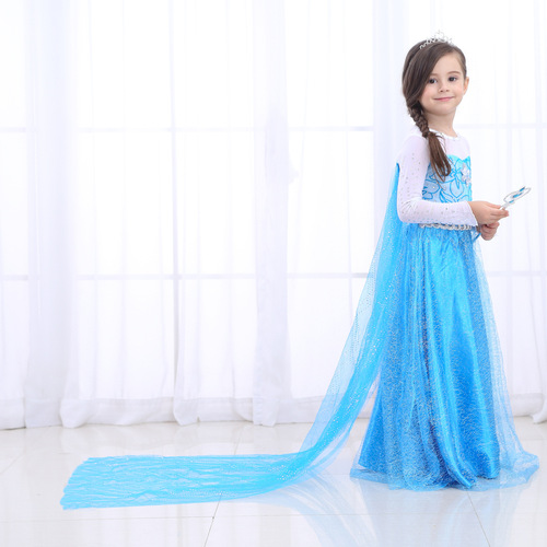 Frozen dress Elsa Queen Elsa dress children's clothing children's girls dress summer and autumn Elsa princess dress