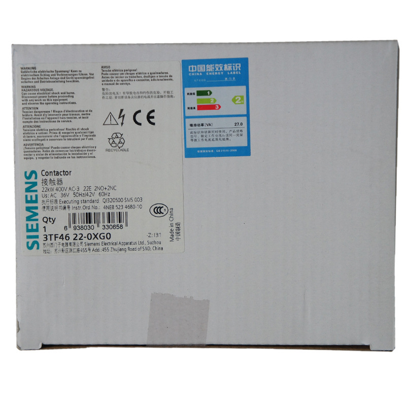 供应全新西门子3TF系列接触器3TF4622-0XG0