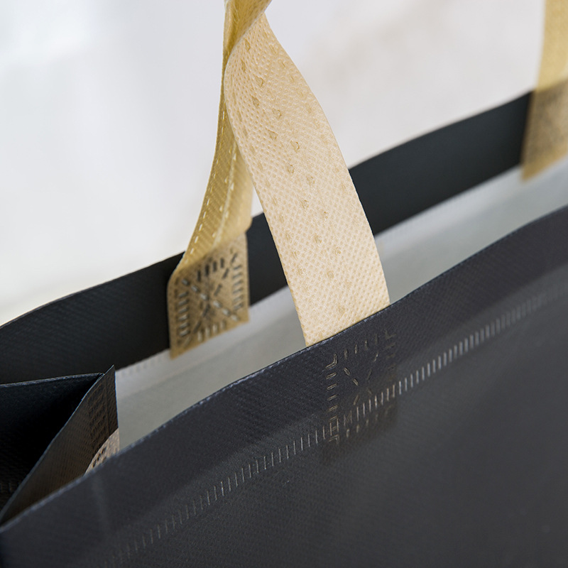 Bolso no tejido recubierto en stock color a juego bolsa de protección del medio ambiente bolso promocional bolso no tejido en el logotipo de stock