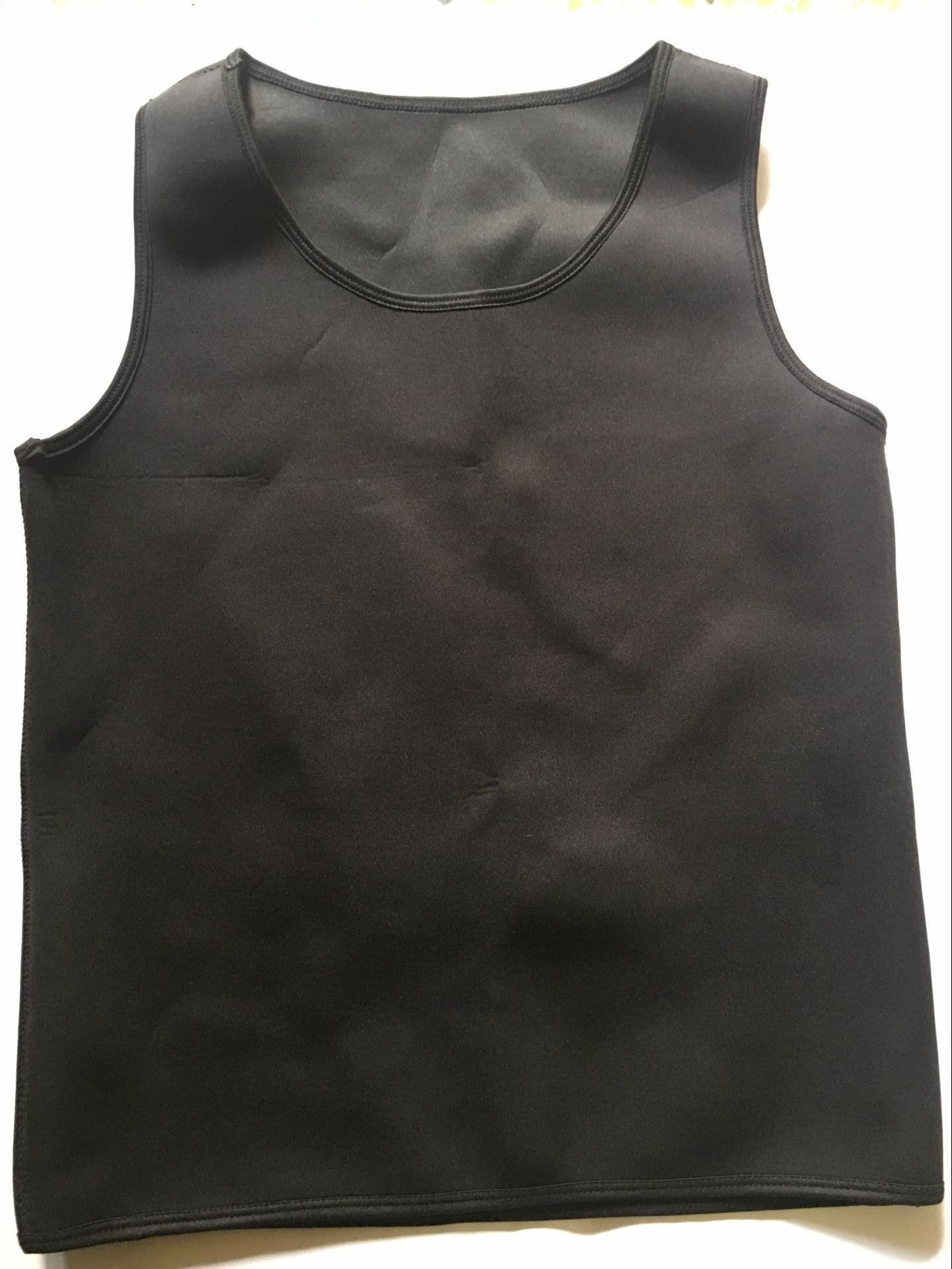 Hombres de neopreno shapewear apretado vientre superior chaleco corsé cuerpo conformación ropa interior
