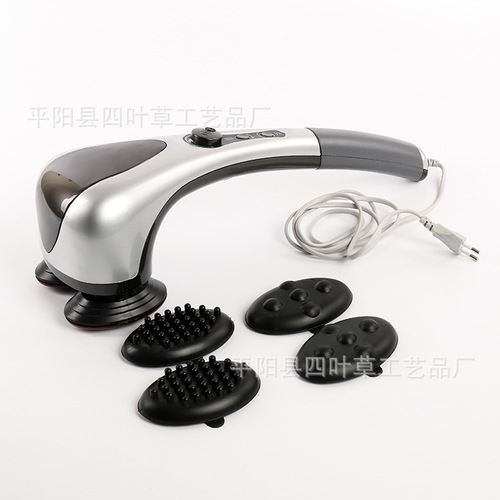 New heating double-headed massager, multi-headed massage device, waist, neck, leg, back massager wholesale