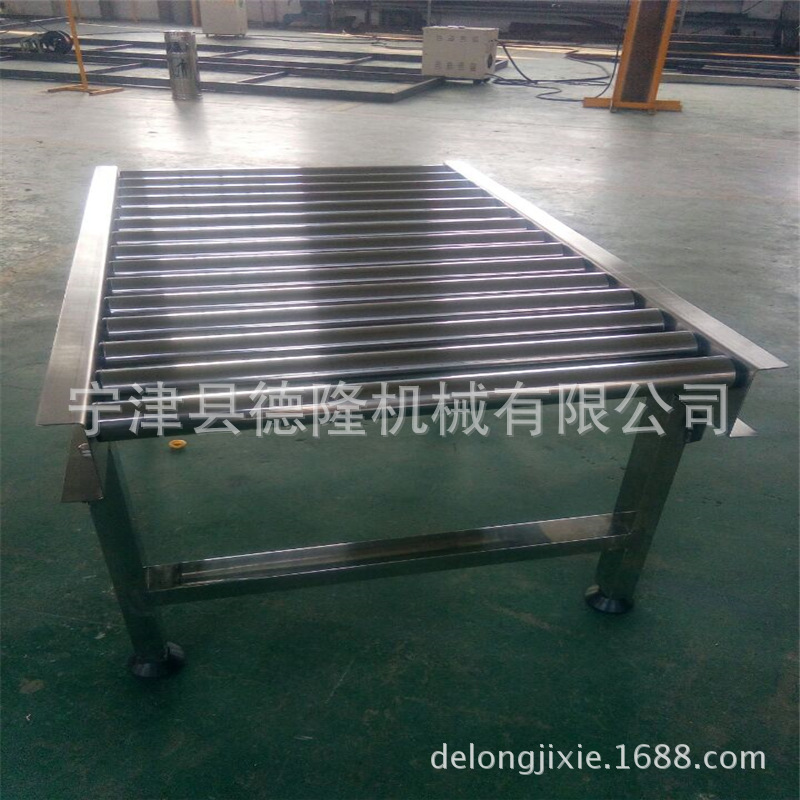 不锈钢动力滚筒输送机移动式滚筒传送线转弯滚筒生产流水线