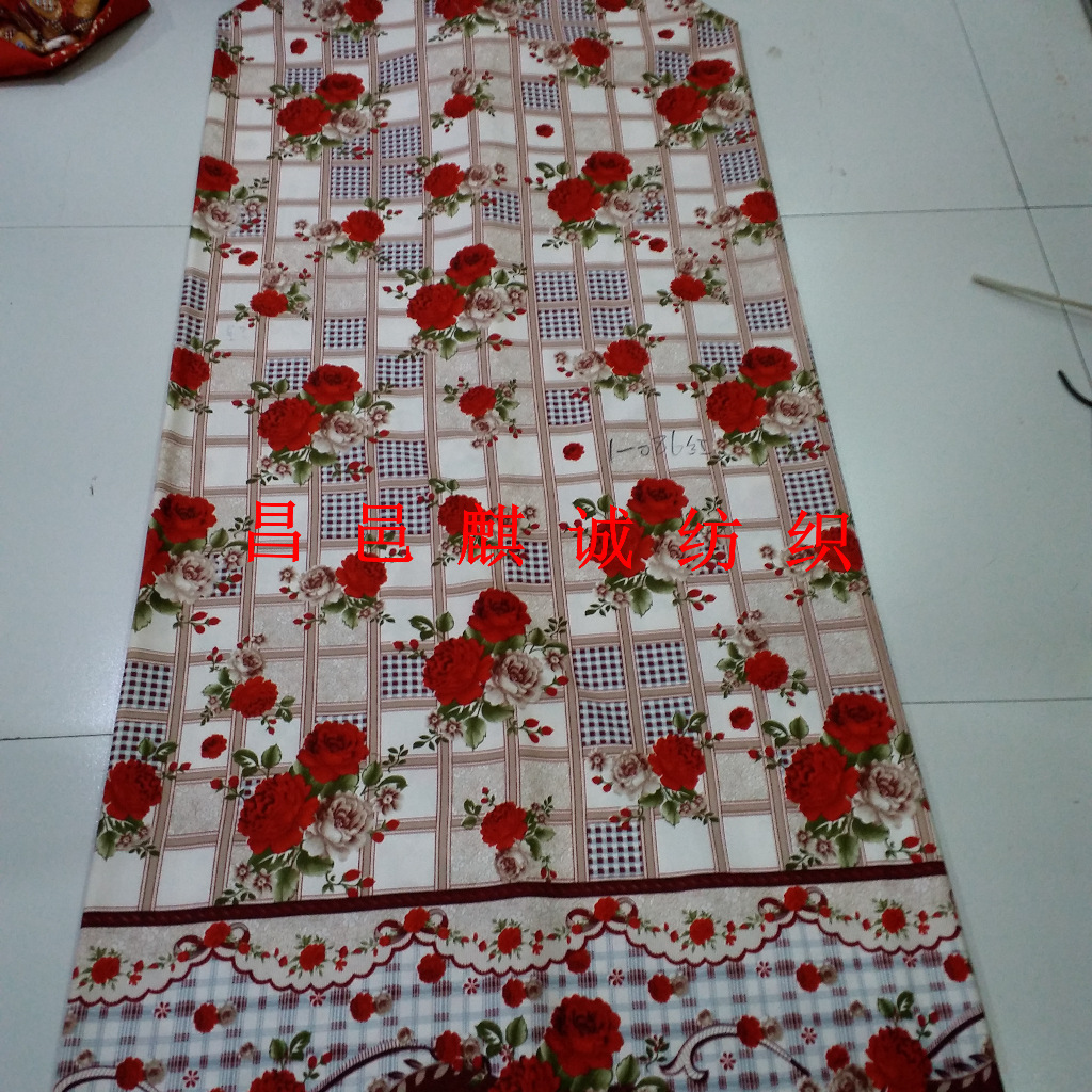 越南床单布 非洲磨毛印花布120克圆网印花 出口中东阿拉伯 迪拜