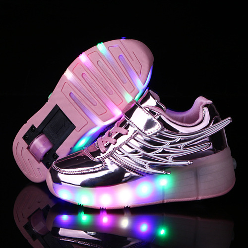 Cross-border Amazon sourced LED sneakers for children, ultra-light automatic lighting shoes, unisex casual sneakers with lights