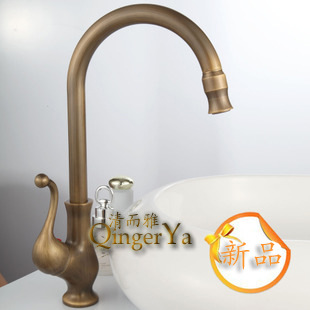 Supply of Antique Copper Faucets, Antique Vegetable Basin Faucets, Wholesale Retro Countertop Basin Washbasin Faucets