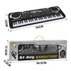 Electric synthesizer, musical instruments, universal microphone suitable for photo sessions, smart toy, piano, power supply, 61 keys, Birthday gift