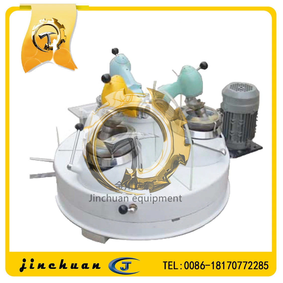 供应实验室XPM-φ120×3三头研磨机 厂家 干式研磨机