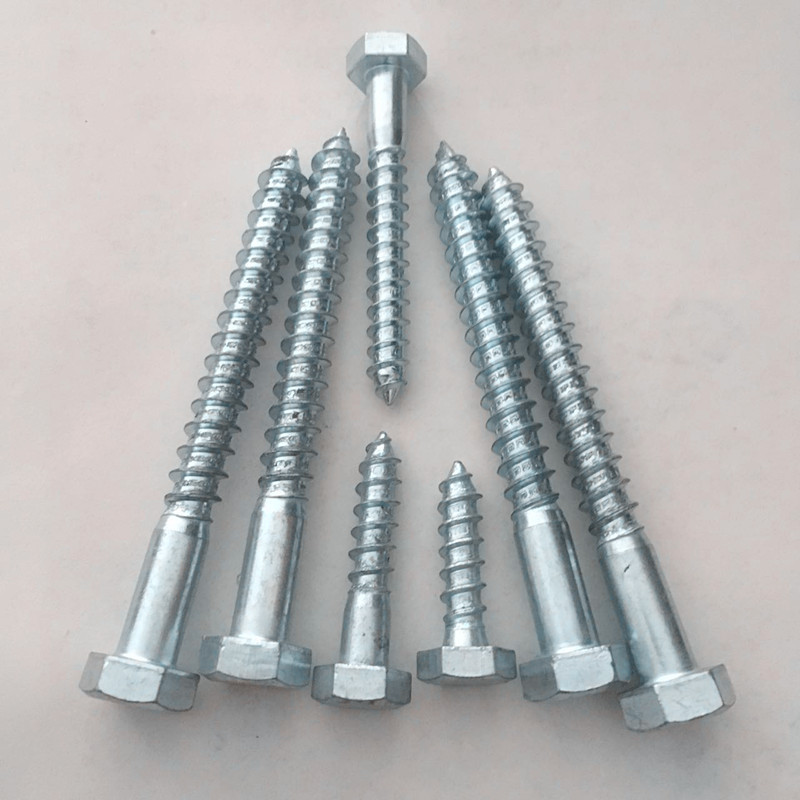 厂家生产 DIN571 外六角自攻木螺钉 六角钻木螺丝 m6m8m12