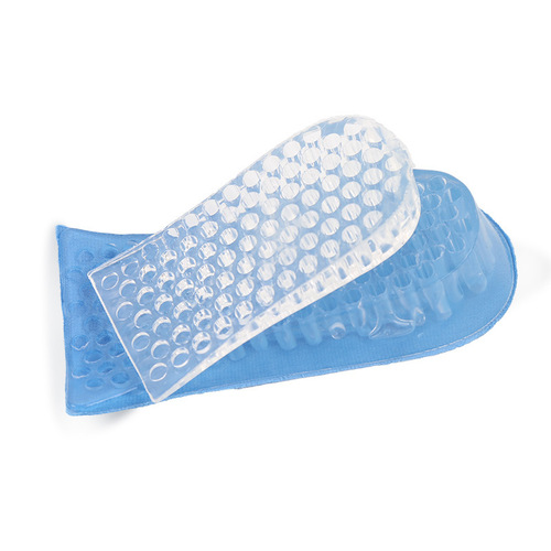 Cross-border double-layer insole men's and women's invisible casual sports silicone pad half pad 3cm 5cm