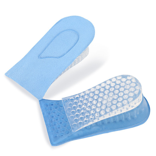 Cross-border double-layer insole men's and women's invisible casual sports silicone pad half pad 3cm 5cm