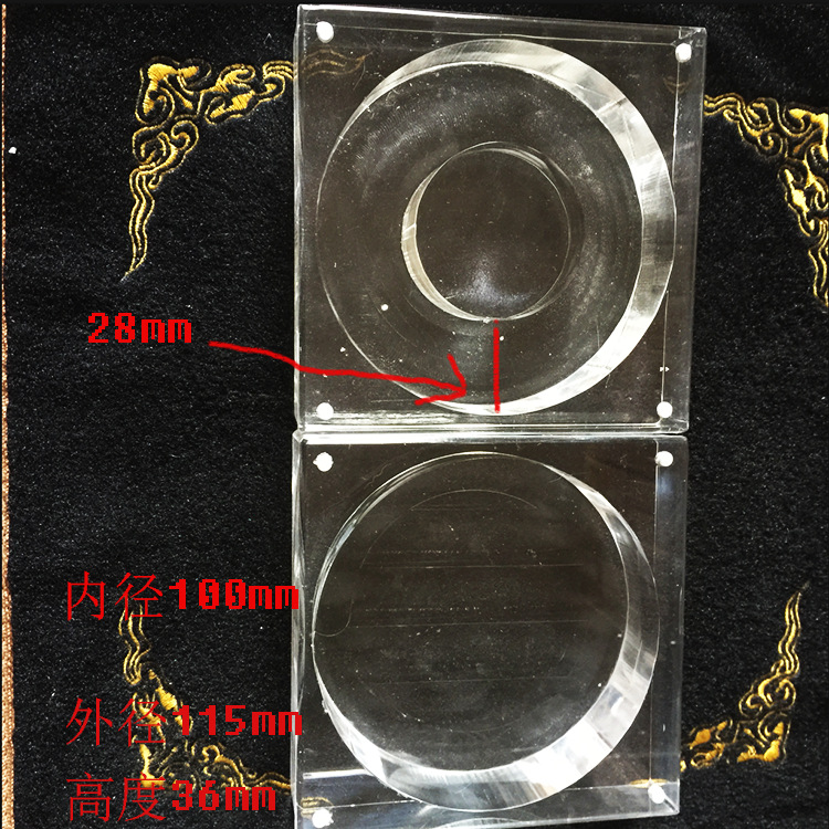 现货供应亚克力沉香手串盒 有机玻璃佛珠盒 水晶首饰项链透明盒