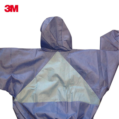 3M4532 + Blue Hooded Coverall with Anti-Radiation, Particle-Resistant, Chemical Protection, Spray, Dust-Proof Coverall
