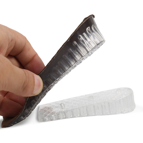 Cross-border double-layer insole men's and women's invisible casual sports silicone pad half pad 3cm 5cm