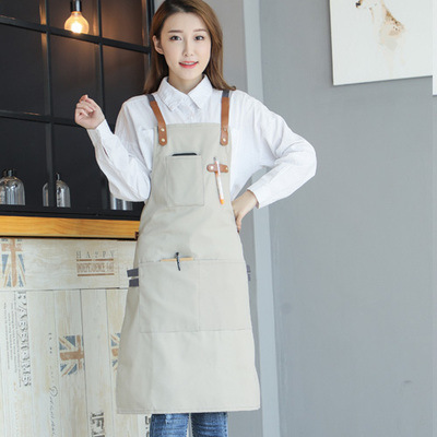 Espalda cruzada de lona gris caqui