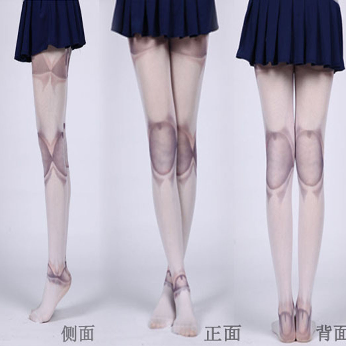 Production and Processing of Jointed Socks for Autumn and Winter, Japanese Harajuku Style Printed Letter Socks, Pantyhose That Can Be Worn Outside with a Naked Feel