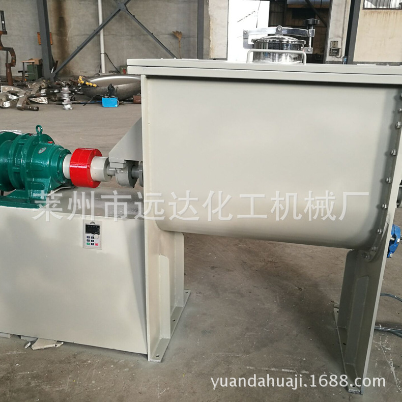 厂家供应 不锈钢饲料卧式混合机 腻子粉卧式螺带混合机梨刀混合机