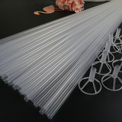 Luminous wave ball holder rod transparent with LED wave balloon swaying rod HiHi ball stick, extended 80cm