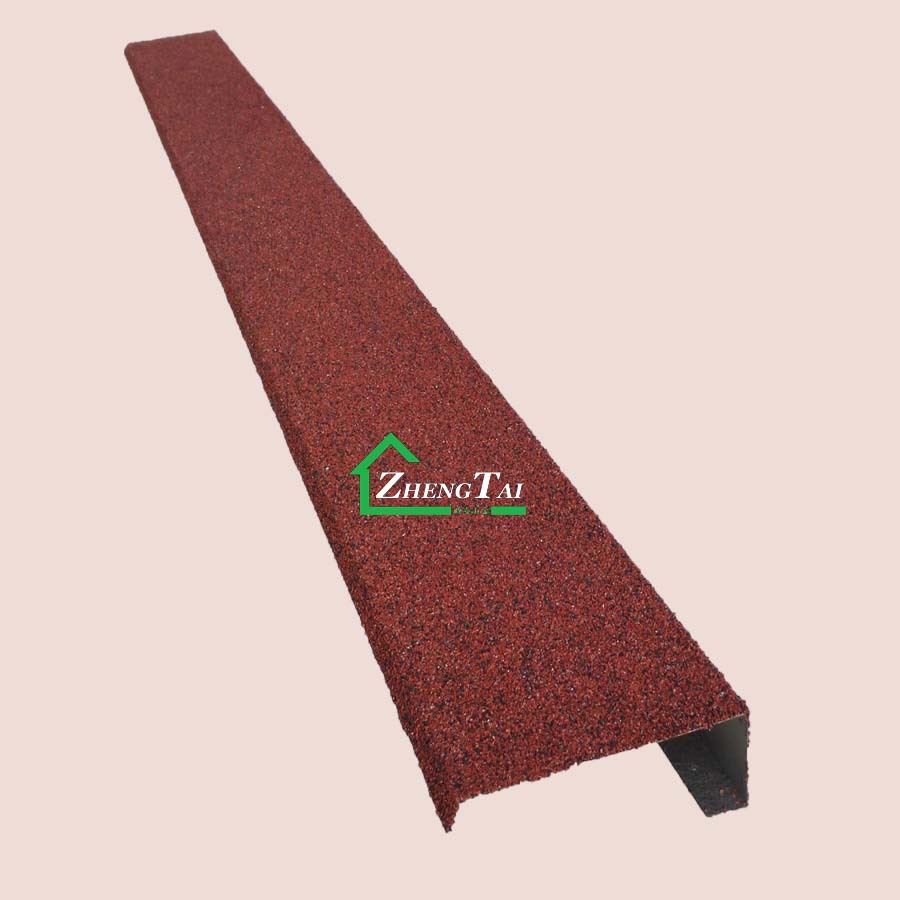 彩石屋顶金属瓦配件厂家供应脊瓦广州屋面瓦山墙板天沟板钢构