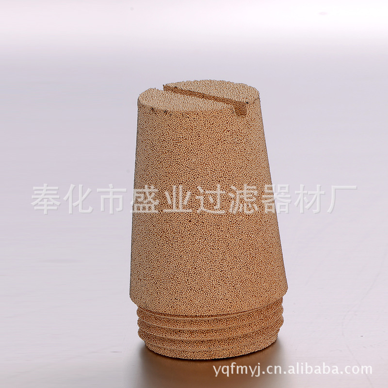 现货D型铜制消音器 气动消声器 铜消声器 铜消音器 排气消音器