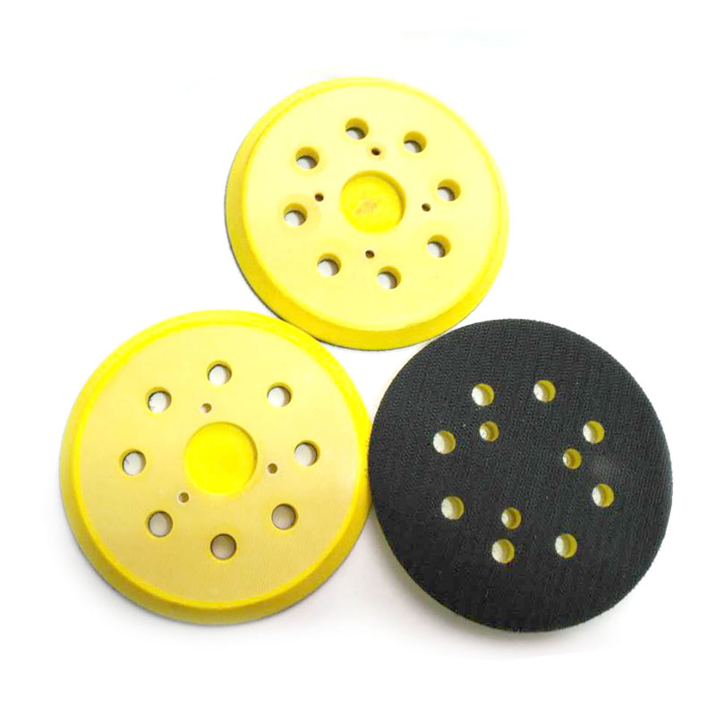 Disco de lija autoadhesivo neumático de 5 pulgadas (125 mm) para pulir paredes, papel de lija redondo con ventosa.