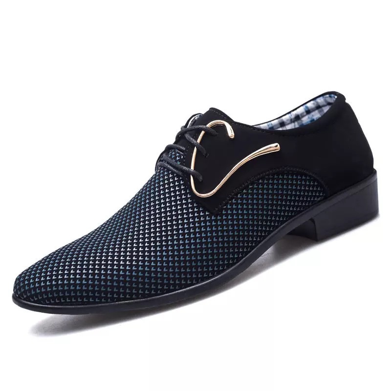Nuevos zapatos casuales zapatos de cuero formales de negocios para hombres zapatos de boda zapatos de moda con cordones esmerilado zapatos de hombre a juego más tamaño al por mayor