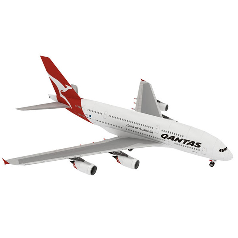 Australia UAE Singapore Airbus A380 aircraft paper model Airbus A380 civil aviation passenger Australia UAE Singapore Airbus A380 aircraft paper model Airbus A380 civil aviation passenger