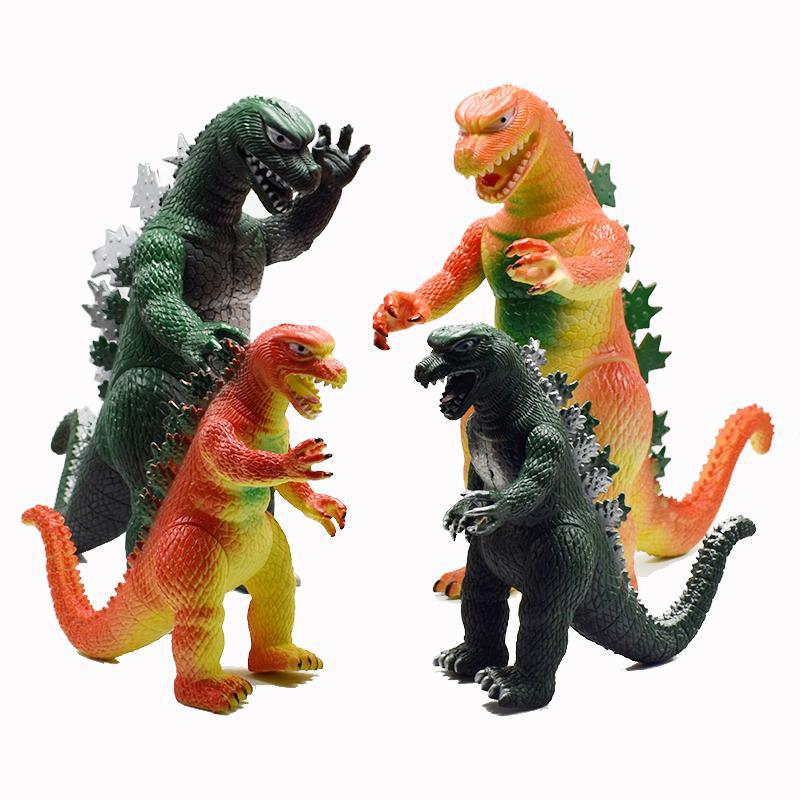 Large Soft Rubber Godzilla Monster Model Ornament, King of Monsters Movable Action Figure Model, Boy's Toy, Cross-Border