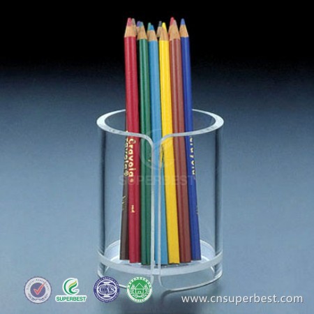 厂家生产亚克力笔架拱桥型笔展示架有机玻璃钢笔架子12支水笔展架