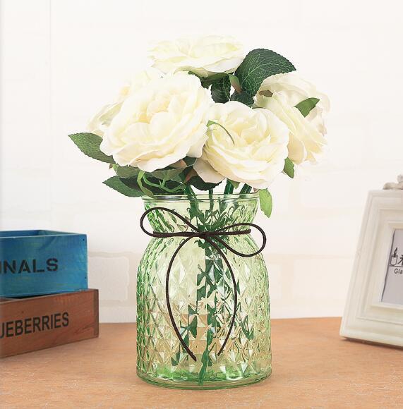 新款装饰摆件家居ins玻璃水培容器花瓶摆件客厅插花玻璃花器批发