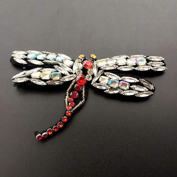 Nuevo en stock industria pesada hecha a mano con cuentas de tela pegatinas de cristal Cruz ancla decoración parche pegatinas zapatos y sombreros accesorios de bricolaje