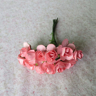Factory supply simulation DIY handmade paper flower Creative rose wedding mini 1.5 cm gift box decorative small flowers