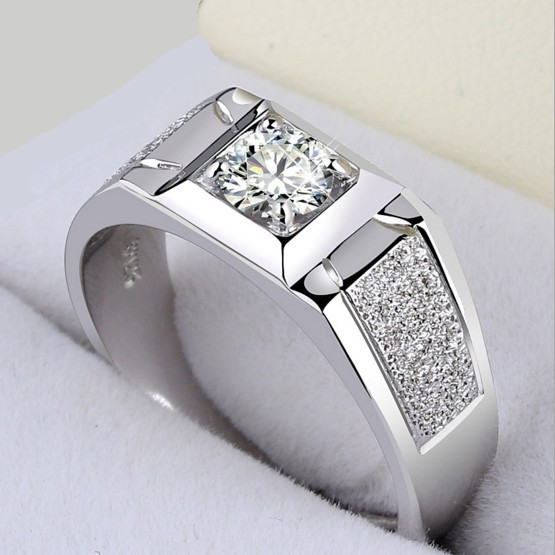 Pure white copper men's domineering frosted open ring ring jewelry cross-border Amazon wish AliExpress eba